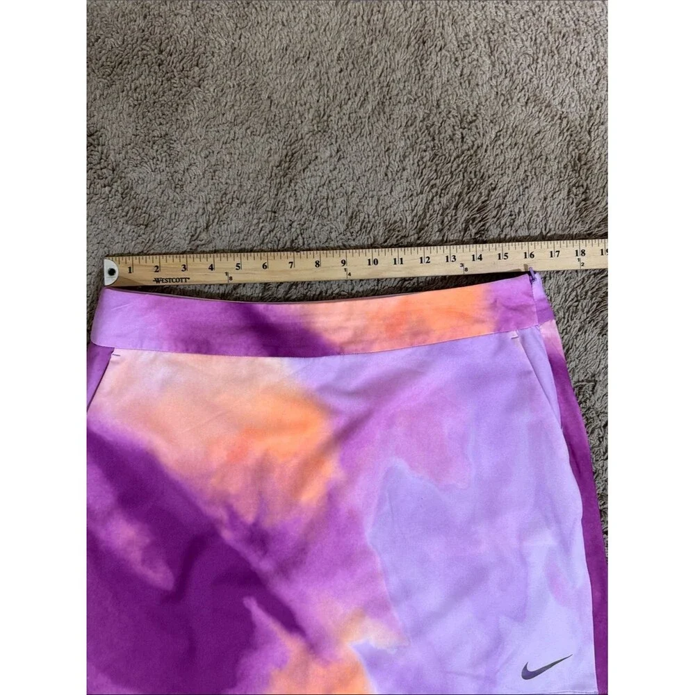 Nike Golf Women's Tie-Dye Athletic Skirt Purple Orange size 10 Pickleball Tennis